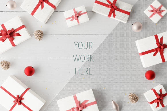 Download Christmas and Holiday Background Mockup. - Premium Bundle